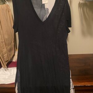 T.La Black and White Top with Branded Tag